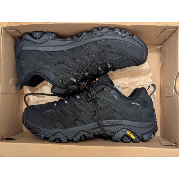 Merrell Moab 3 Smooth GTX Mens Hiking Shoes Black Size 9 M Breathable Waterproof - Picture 8 of 8